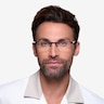 Singapore Matte Black MetalEyeglass Frames for Men from EyeBuyDirect