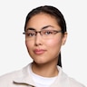 Singapore Matte Black MetalEyeglass Frames for Women from EyeBuyDirect