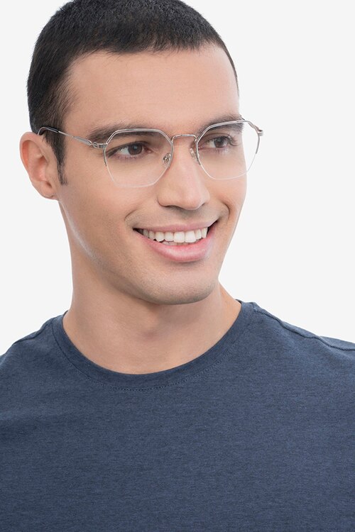 Cruz Silver MetalEyeglass Frames for Men from EyeBuyDirect