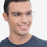 Cruz Silver MetalEyeglass Frames for Men from EyeBuyDirect