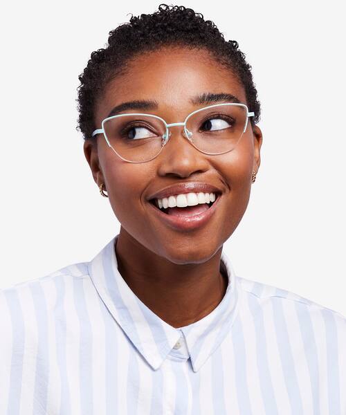 Mint Star -  Metal Eyeglasses