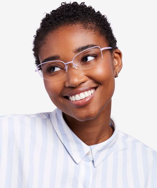 Lavender Star -  Metal Eyeglasses