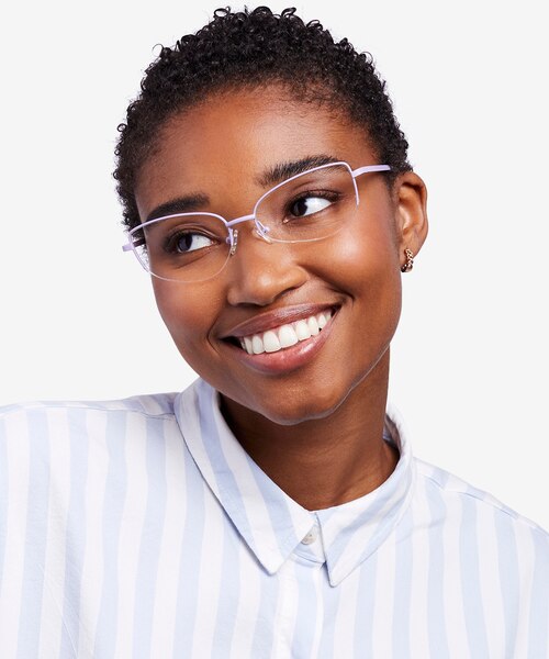 Star Lavender MetalEyeglass Frames for Women from EyeBuyDirect