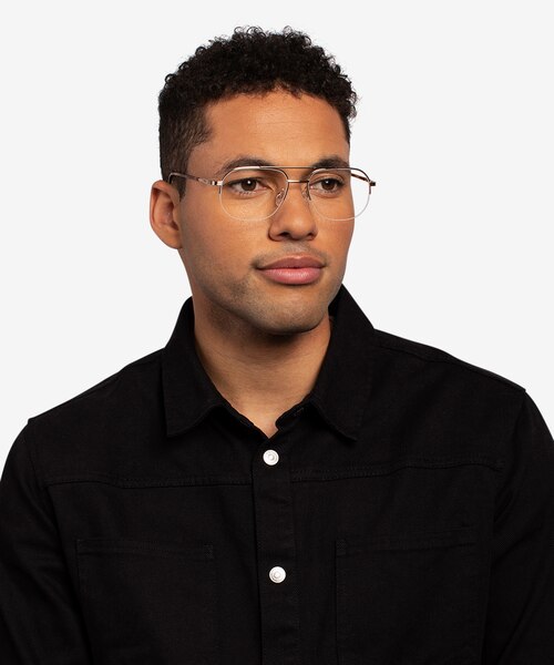 Carlson Gold Acetate-metalEyeglass Frames for Men from EyeBuyDirect