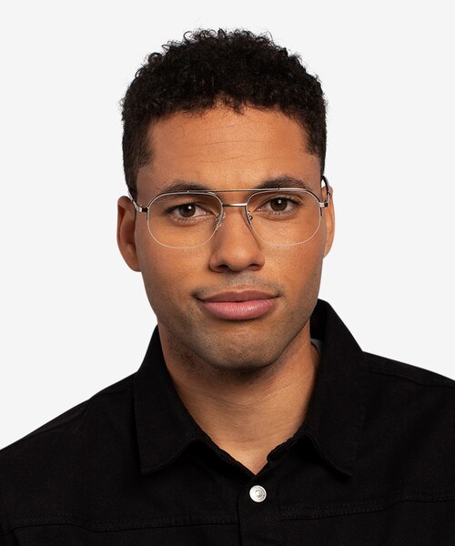 Carlson Silver Acetate, MetalEyeglass Frames for Men from EyeBuyDirect