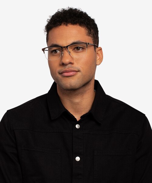 Jasper Coffee MetalEyeglass Frames for Men from EyeBuyDirect