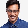 Jasper Black MetalEyeglass Frames for Men from EyeBuyDirect