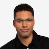 Jasper Argenté MétalMontures de lunettes de vue pour Hommes d'EyeBuyDirect
