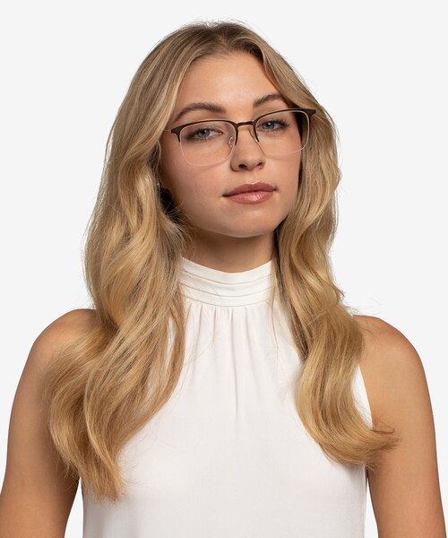 Owen Coffee MetalEyeglass Frames for Women from EyeBuyDirect