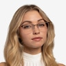 Owen Coffee MetalEyeglass Frames for Women from EyeBuyDirect
