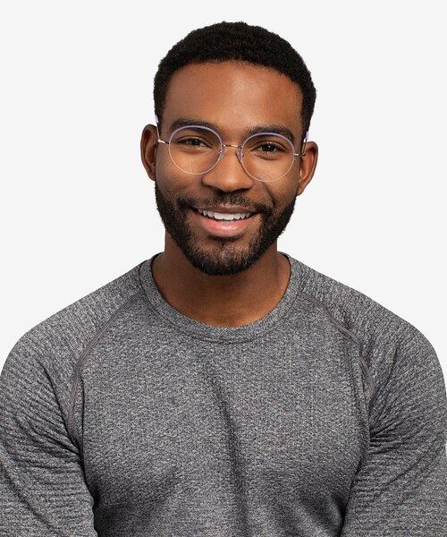 Takashi Purple & Gold MetalEyeglass Frames for Men from EyeBuyDirect