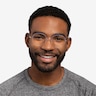 Takashi Purple & Gold MetalEyeglass Frames for Men from EyeBuyDirect