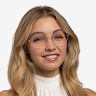 Takashi Purple & Gold MetalEyeglass Frames for Women from EyeBuyDirect