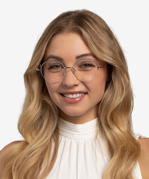 Takashi Green & Gold MetalEyeglass Frames for Women from EyeBuyDirect