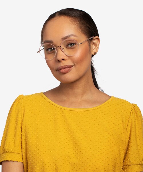 Takashi Pink & Gold MétalMontures de lunettes de vue pour Femmes d'EyeBuyDirect