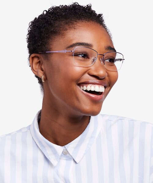 Rachel Purple MetalEyeglass Frames for Women from EyeBuyDirect
