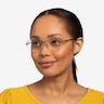 Rachel Burgundy MetalEyeglass Frames for Women from EyeBuyDirect