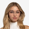 Breathe Argenté MétalMontures de lunettes de vue pour Femmes d'EyeBuyDirect