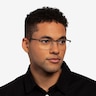 Belong Silver Carbon-fiberEyeglass Frames for Men from EyeBuyDirect