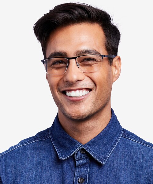 Belong Black Red MetalEyeglass Frames for Men from EyeBuyDirect