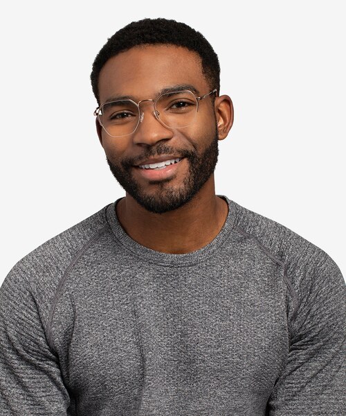 Cruz Or rose MétalMontures de lunettes de vue pour Hommes d'EyeBuyDirect