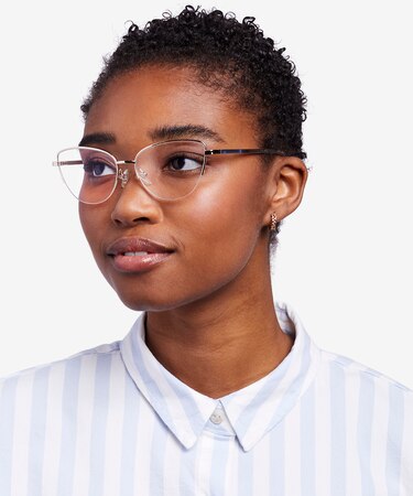 Gold Star -  Vintage Metal Eyeglasses
