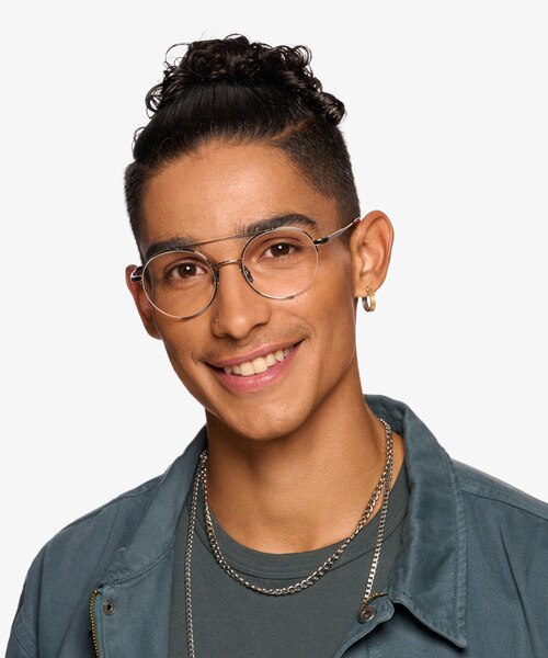 Miller Silver MetalEyeglass Frames for Men from EyeBuyDirect
