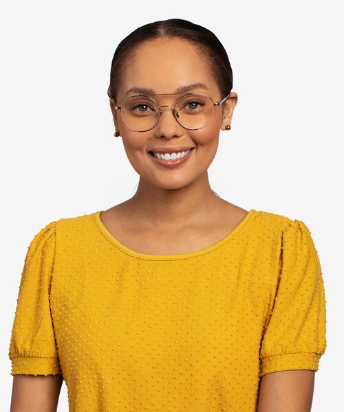 Miller Rose Gold MetalEyeglass Frames for Women from EyeBuyDirect