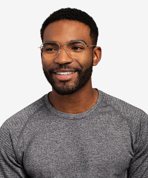 Lifetime Light Gold MetalEyeglass Frames for Men from EyeBuyDirect
