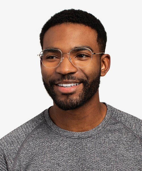 Lifetime Light Gold MetalEyeglass Frames for Men from EyeBuyDirect