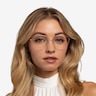 Lifetime Light Gold MetalEyeglass Frames for Women from EyeBuyDirect