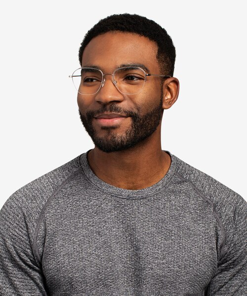 Lifetime Silver MetalEyeglass Frames for Men from EyeBuyDirect
