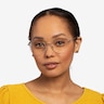 Amande Silver MetalEyeglass Frames for Women from EyeBuyDirect