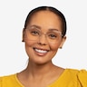 Amande Rose Gold MetalEyeglass Frames for Women from EyeBuyDirect