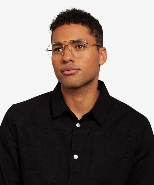 Universe Gold Tortoise MetalEyeglass Frames for Men from EyeBuyDirect