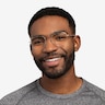 Cabrini Gold Clear MetalEyeglass Frames for Men from EyeBuyDirect