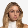 Cabrini Silver Clear MétalMontures de lunettes de vue pour Femmes d'EyeBuyDirect