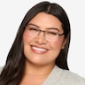 Kinetic Matte Black MetalEyeglass Frames for Women from EyeBuyDirect