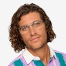 Kinetic Matte Gunmetal MetalEyeglass Frames for Men from EyeBuyDirect