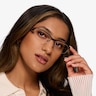 Tech Black Yellow MetalEyeglass Frames for Women from EyeBuyDirect