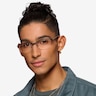 Tech Black Red MetalEyeglass Frames for Men from EyeBuyDirect