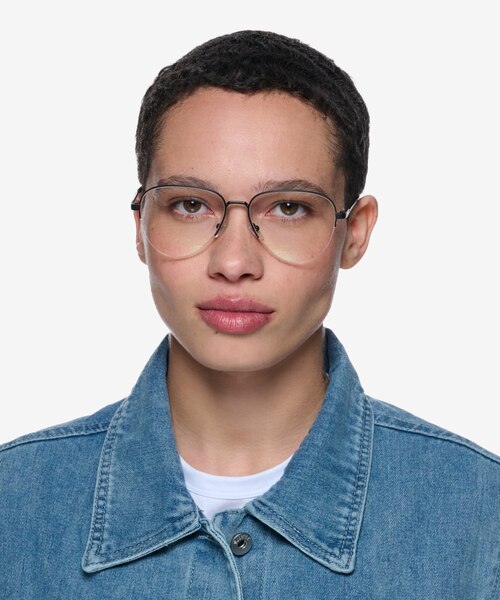 Andie Black MetalEyeglass Frames for Women from EyeBuyDirect