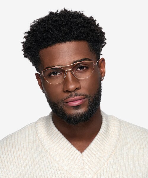Aida Tortoise Rose Gold MetalEyeglass Frames for Men from EyeBuyDirect