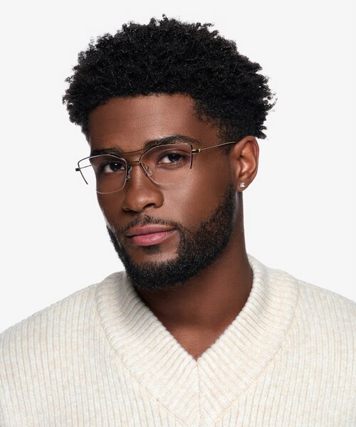 Aida Tortoise Shiny Gold MetalEyeglass Frames for Men from EyeBuyDirect