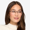 Algorithm Gunmetal MetalEyeglass Frames for Women from EyeBuyDirect