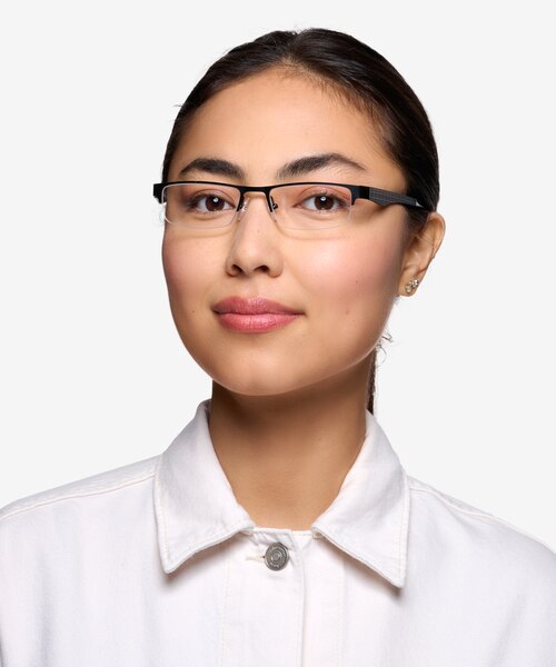 Beau Black Plastic-metalEyeglass Frames for Women from EyeBuyDirect