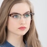 Kurma Tortoise Acetate-metalEyeglass Frames for Women from EyeBuyDirect