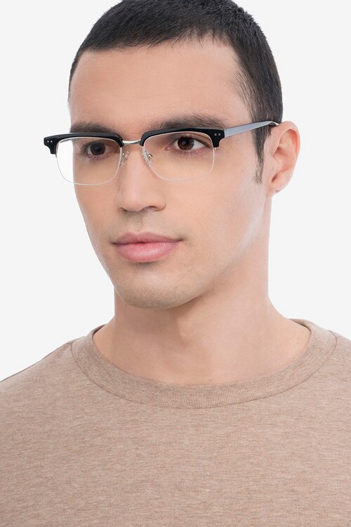 Kurma Black AcetateEyeglass Frames for Men from EyeBuyDirect