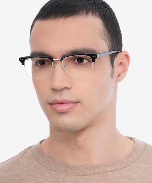 Kurma Black AcetateEyeglass Frames for Men from EyeBuyDirect