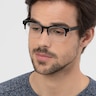 Luxe Black AcetateEyeglass Frames for Men from EyeBuyDirect